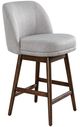 Armen Living Sadie Brown/Taupe Swivel Bar Stool-0