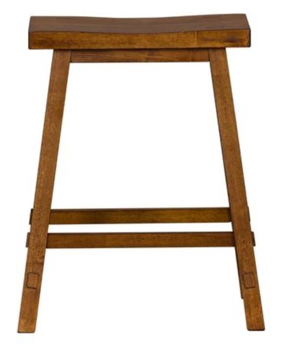 Liberty Furniture Creations II Tobacco 24" Sawhorse Counter Stool-3