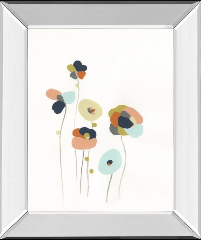 Classy Art Modular Bouquet II by June Erica Vess Mirror Framed Wall Art-0