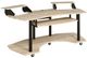 ACME Furniture Eleazar Natural Oak Music Studio Desk with Two Top Shelves-0
