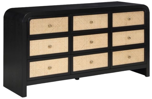 Meridian Furniture Siena Black/Natural Dresser-0
