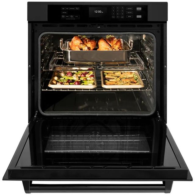 ZLINE 30" Black Stainless Steel Single Electric Wall Oven-2