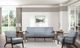 Homelegance® Carlson Blue Gray/Dark Walnut Sofa-4