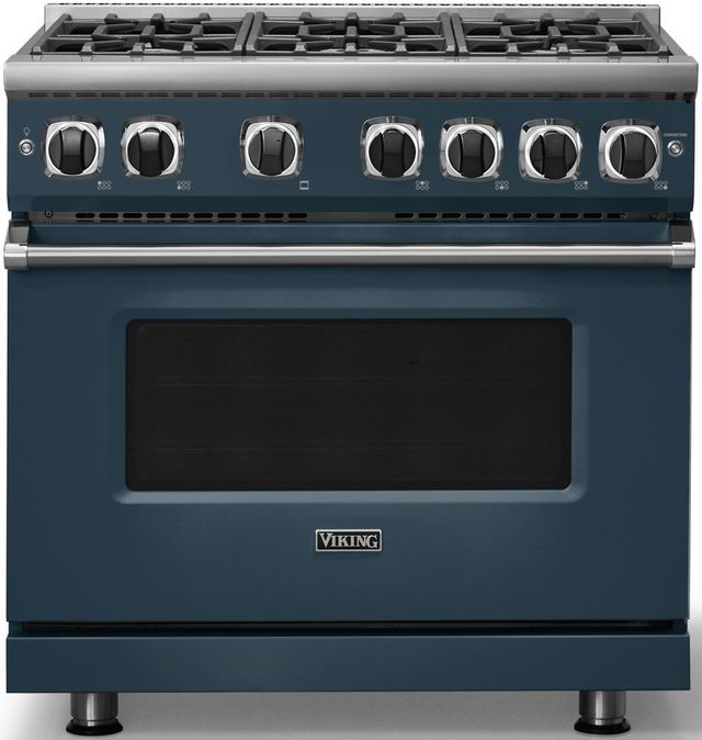 Viking® 7 Series 36" Squall Pro Style Natural Gas Range-2