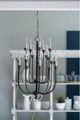 A & B Home Brown Langley 20-Light Chandelier-1