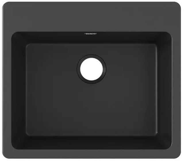 Elkay Quartz Classic® Black 25" x 22'' Single Bowl Drop-In Sink-1