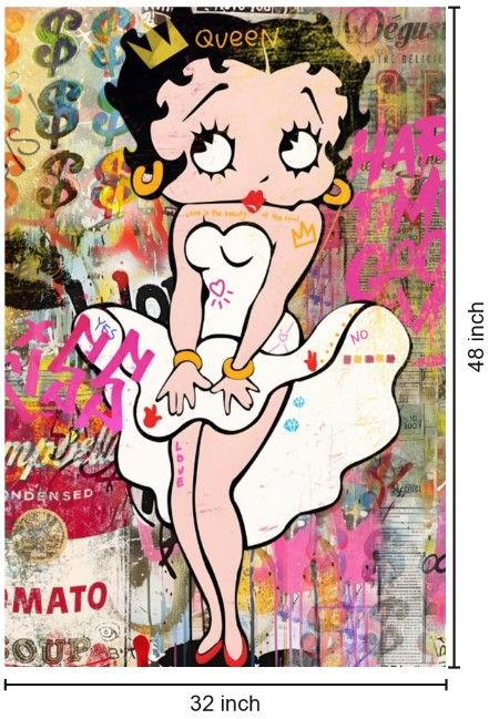 Classy Living Expressive Betty Boop Wall Art-2