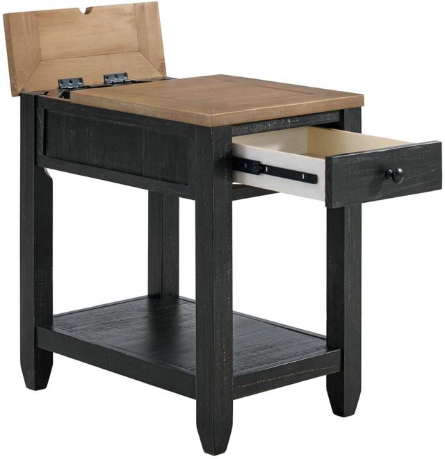 Martin Svensson Napa Black/Driftwood Chairside Table-4
