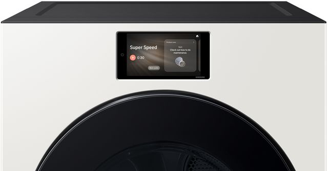 Samsung Bespoke AI 7.6 Cu. Ft. Ivory Front Load Gas Dryer with AI Home & AI Optimal Dry+-3