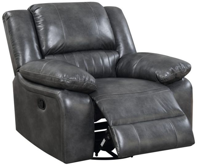 Emerald Home Navaro Gray Swivel Glider Recliner-2