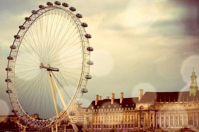Classy Art London Ferris Wheel by Emily Navas Wall Art-0