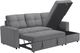 Monarch Specialties Inc. Lumos-13 Dark Grey Sleeper Sofa Storage Lounger and Reversible Chaise-1