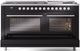 Ilve® Professional Plus II 60" Glossy Black Pro Style Dual Fuel Range-3