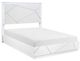 Homelegance® Orlo High Gloss White California King Panel Bed-0