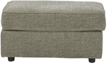 Signature Design by Ashley® Cascilla Light Gray Upholstered Ottoman-1
