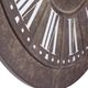 YHD Brown/White Large Wall Clock-2