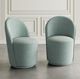 Jofran Inc. Urban Archive Landon Blue Swivel Dining Chair-1
