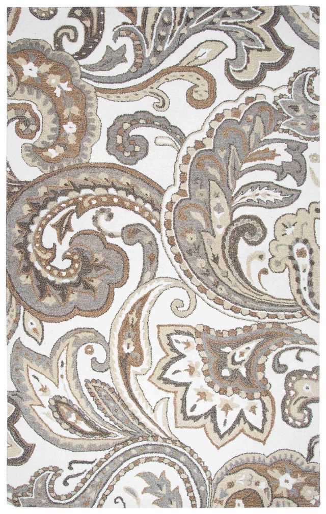 Rizzy Home Suffolk Gray 5'x8' Rectangular Rug-0
