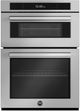 Bertazzoni Professional Series 30'' Stainless Steel Oven/Micro Combo Electric Wall Oven with Steam-0