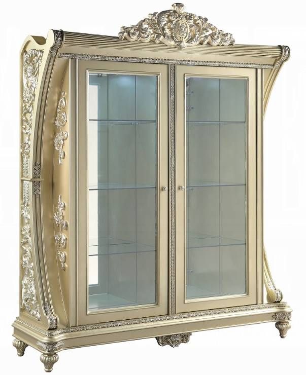 ACME Furniture Vatican Champagne Silver Curio-0