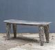 Uttermost® Fade To Black Distressed Black/White Wood Bench-3
