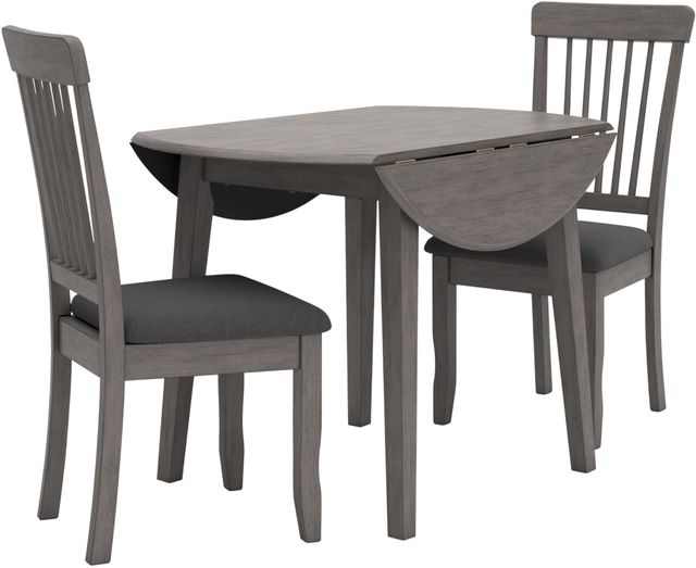 Signature Design by Ashley® Shullden 3-Piece Gray Dining Set-2