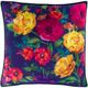 Surya Posy Dark Blue 18"x18" Toss Pillow with Down Insert-0
