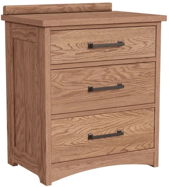 Intercon Oak Park Taupe Nightstand-0