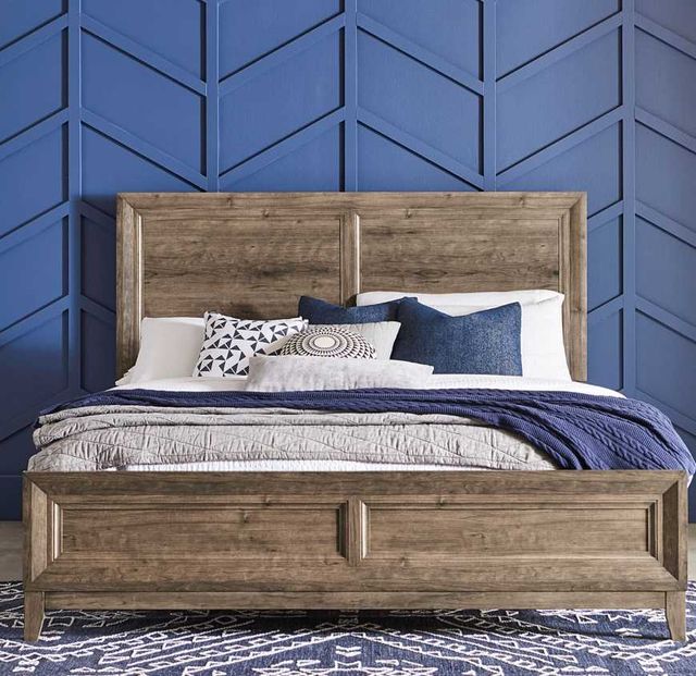 Liberty Furniture Ridgecrest Cobblestone California King Panel Bed-1