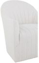 Fairfield® Sutton White Quilted Channel Back Swivel Chair-5