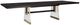 Century® Cadence Mocha Top Rectangular Dining Table with Clear Base-2