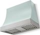 La Cornue CornuFé Marquee 36" Roquefort Range Hood with Satin Chrome Trim-0