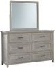 John Thomas Furniture® Sanibel Macchiato Dresser and Mirror-0