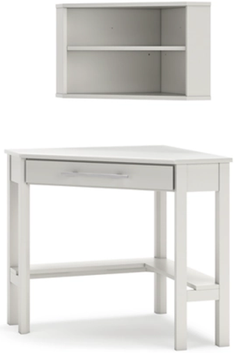 Signature Design by Ashley® Grannen 2-Piece White Corner Desk with Bookcase Set-2