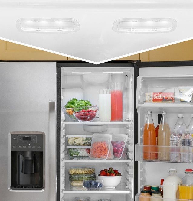 GE® 36 in. 25.3 Cu. Ft. Fingerprint Resistant Stainless Steel Side by Side Refrigerator-19