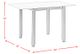 Elements International Martin 3-Piece Gray/Black Dining Table Set-5