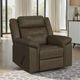 Elements International Epic Chestnut Manual Rocker Recliner-1
