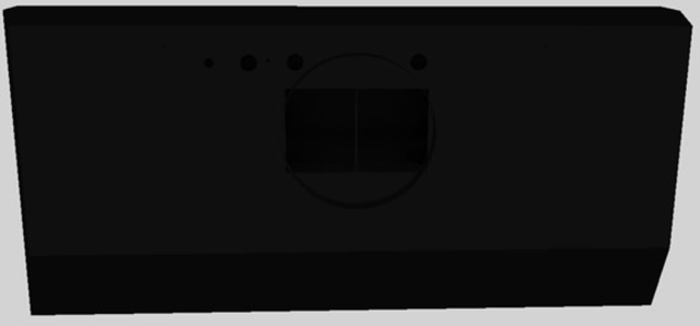 Vent-A-Hood® 42" Black Wall Mounted Liner Insert-1