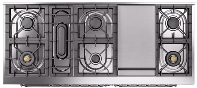 Ilve® Nostalgie II Series 60" Emerald Green Pro Style Dual Fuel Range-3