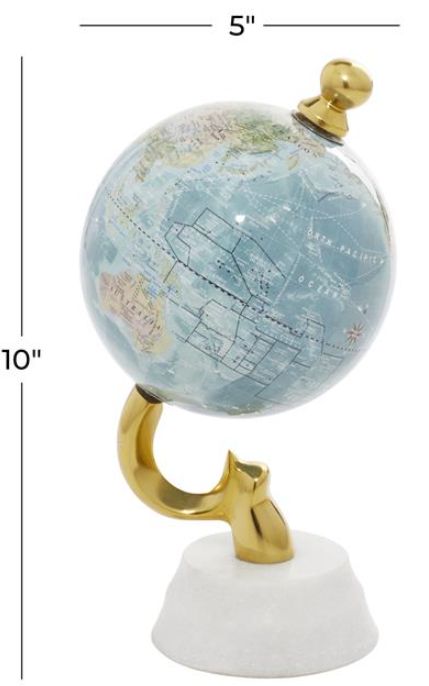 Deco Marche Blue 10" Globe-2