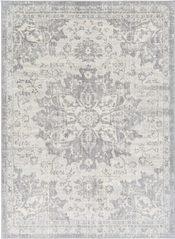 Surya Monaco Gray/Ivory 4'x6' Area Rug-0