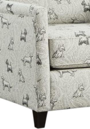 Fusion Furniture Homecoming Biscuit Iron Accent Chair-2