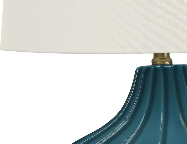 Monarch Specialties Inc. 24"H Blue Ceramic Table Lamp-2