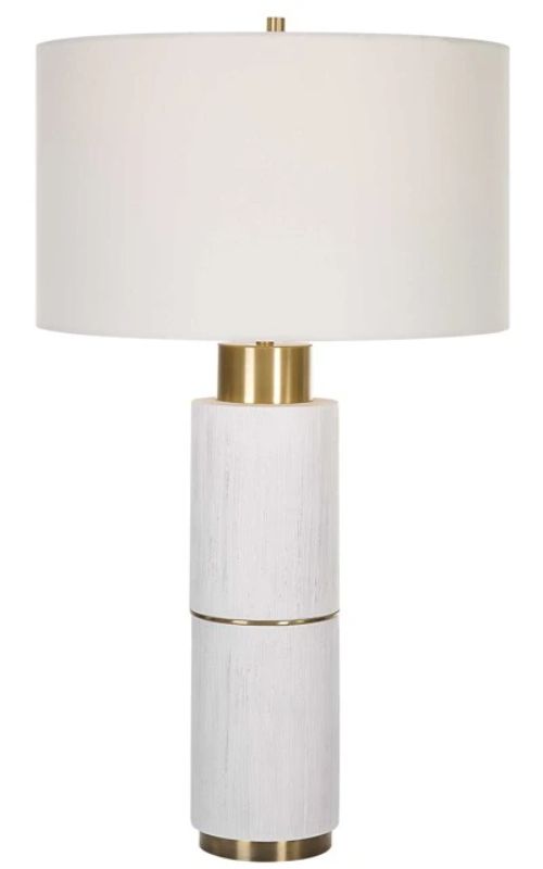 Uttermost® Ruse Whitewashed Table Lamp-0