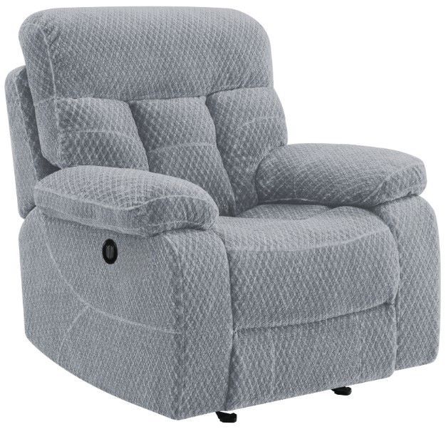 New Classic® Home Furnishings Bravo Stone Gray Power Glider Recliner-0