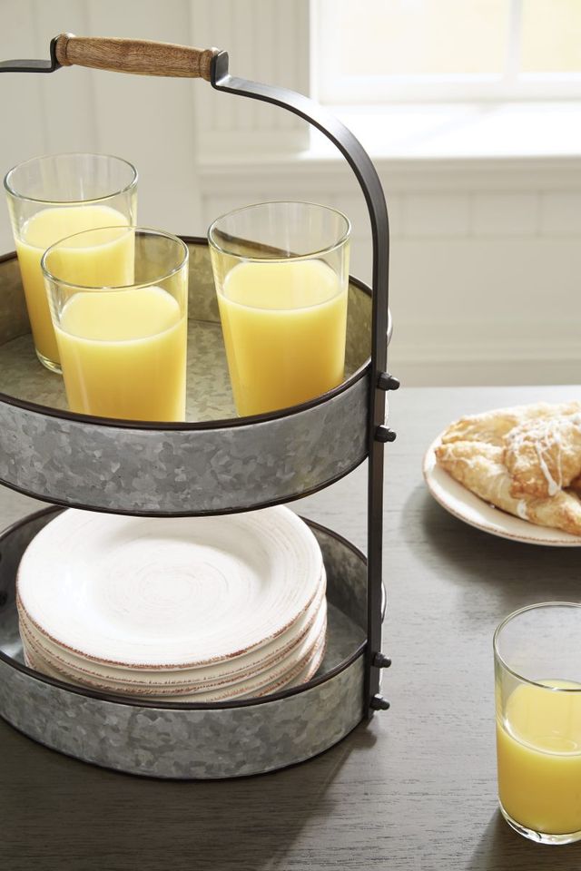 Signature Design by Ashley® Estela Gray/Black Tray-2