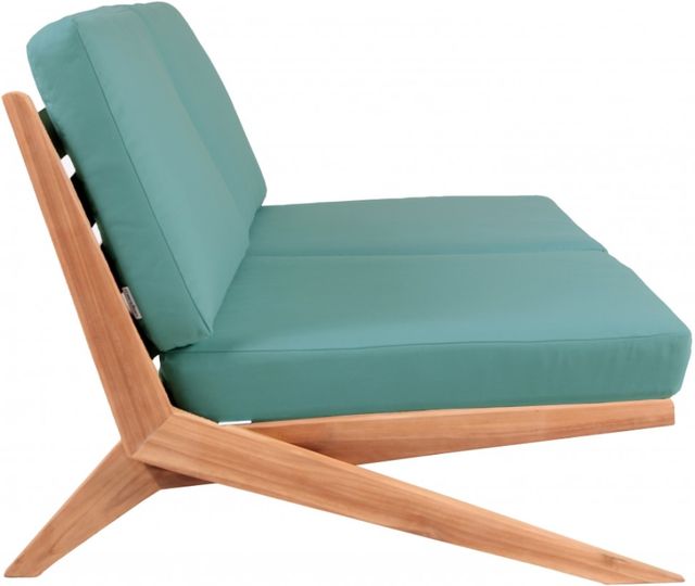 Meridian Furniture Tahiti Sea Blue Fabric Outdoor Loveseat-2