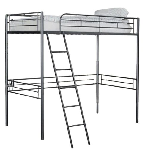 Furniture of America® Myles Black Twin Loft Bed-0