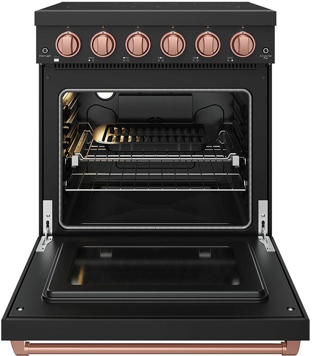 Thor Kitchen 30" Black Pro Style Electric Range with Precision Knob Control & Rose Gold Hardware-1