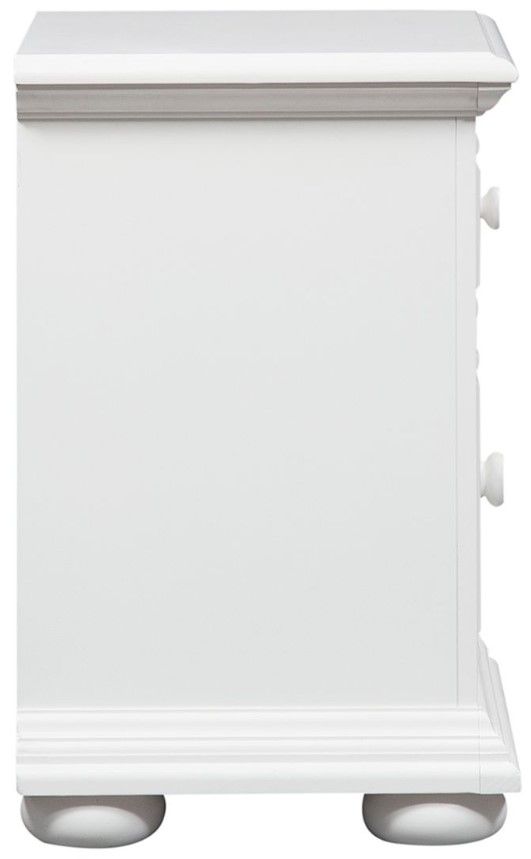 Liberty Furniture Summer House Oyster White Youth Nightstand-3